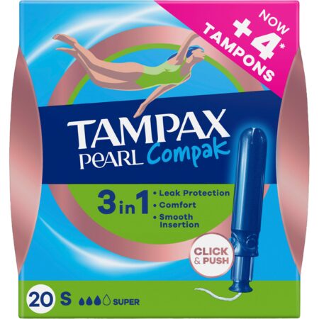 Tampax Compak Pearl Super 20u.