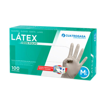 Guantes Latex C/Polvo Blanco TM