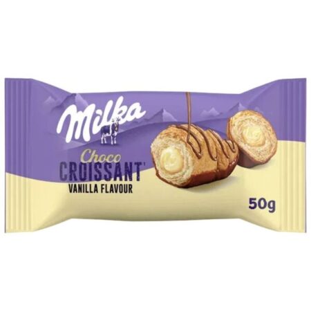 Croissant Milka Vainilla 50g.